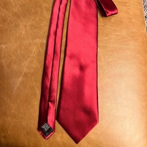 Burgundy Silky Classic Fit Tie